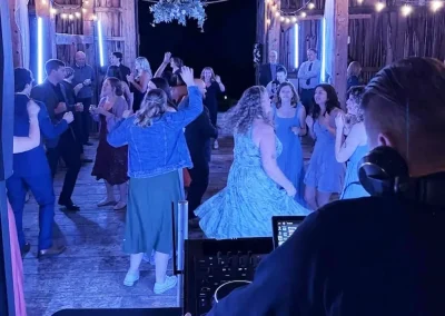 people dancing at a wedding from DJ