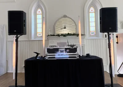 wedding DJ Setup